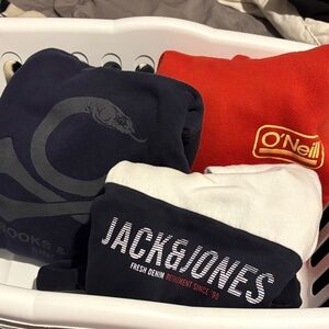 3 men’s hoodies - medium and large